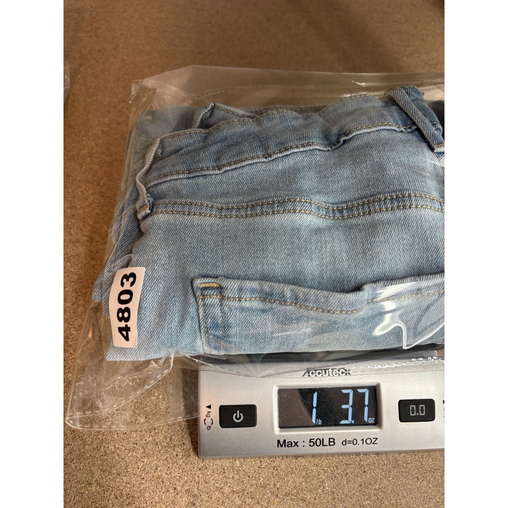 Old Navy Wow Wide Leg Jeans High Rise Size 4 Light Wash Boho Baggy Y2K 27x30 - Picture 6 of 6